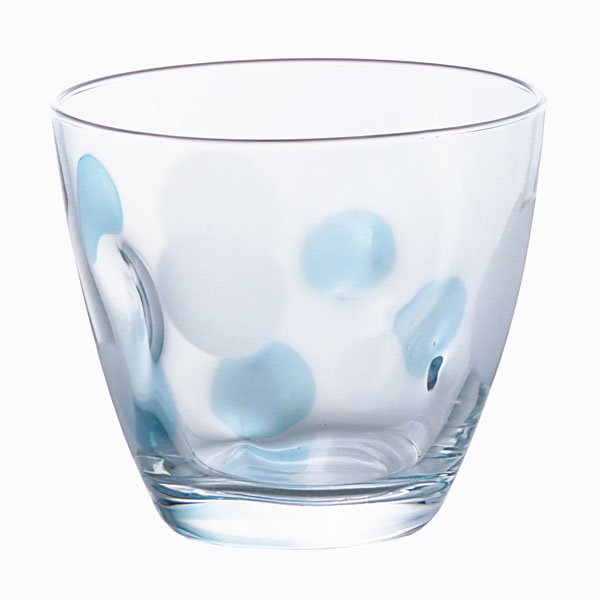 【T】フリーカップ 水玉ぐらす ブルー