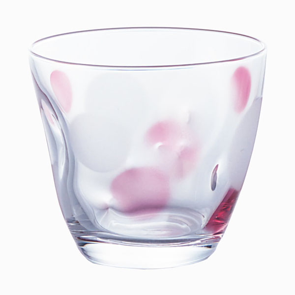 【T】フリーカップ 水玉ぐらす ピンク