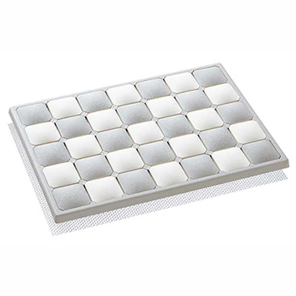 【数量限定】karari珪藻土フィットタイルバスマットSサイズ グレー