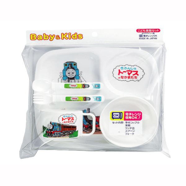【T】きかんしゃトーマス 子供食器セット（レンジ対応） ※品薄 メーカー欠品9月上旬入荷予定