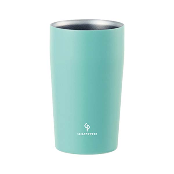 【販売終了】クリーンパウダー 真空二重タンブラー 330ml ミント