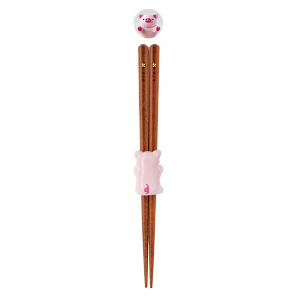 【T】はしっこ箸置セット ブタ 18cm