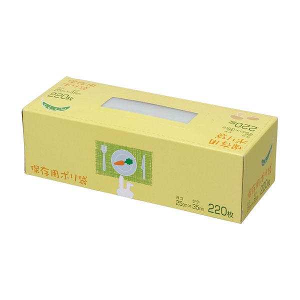 【T】BOXポリ袋ﾏﾁ付き半透明220枚入 半透明