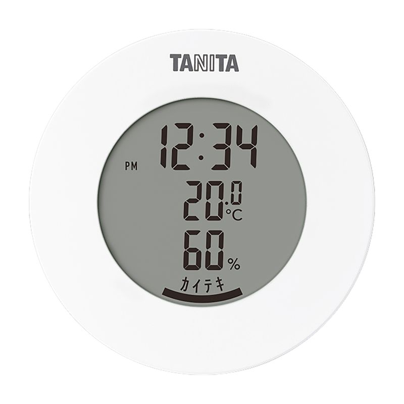 デジタル温湿度計 ホワイト