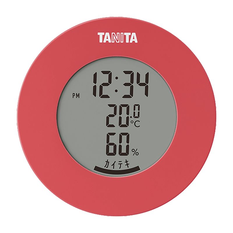 デジタル温湿度計 ピンク