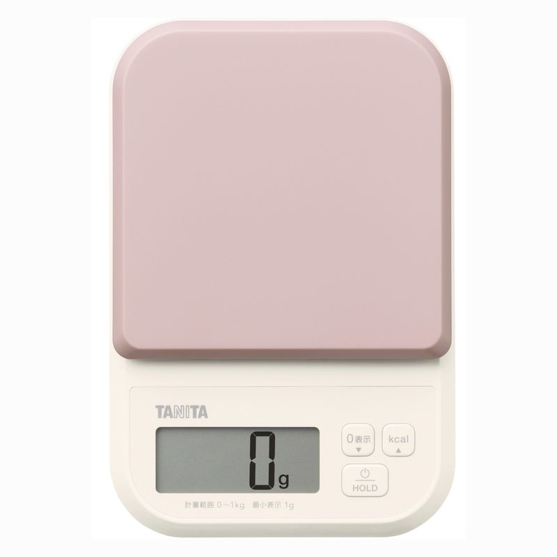デジタルクッキングスケール 1kg　ピンク