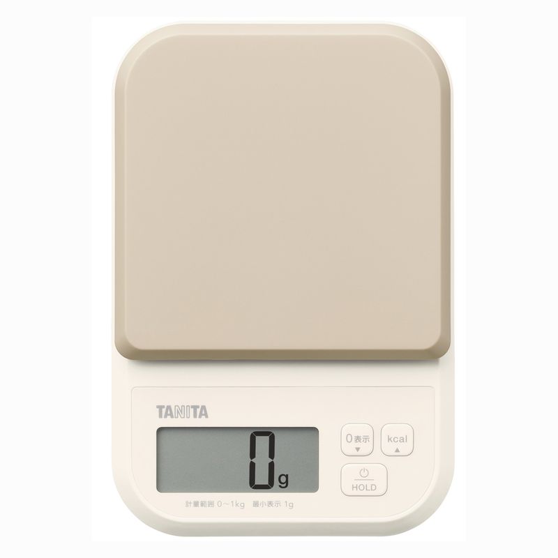 デジタルクッキングスケール 1kg　グレー