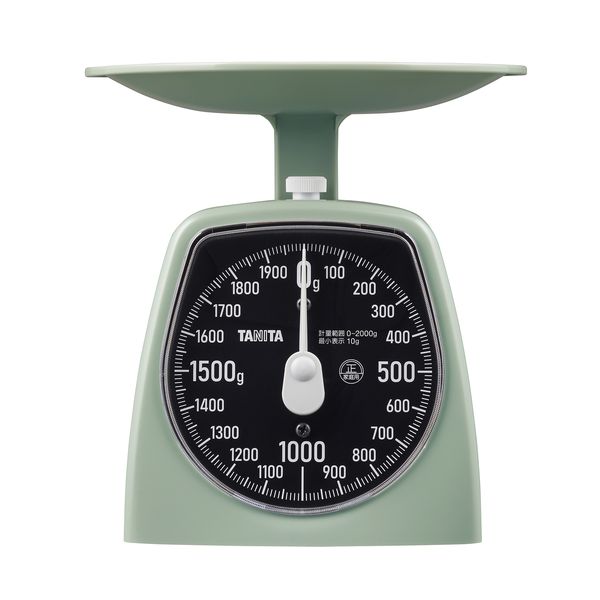 アナログクッキングスケール 2kg  セージグリーン
