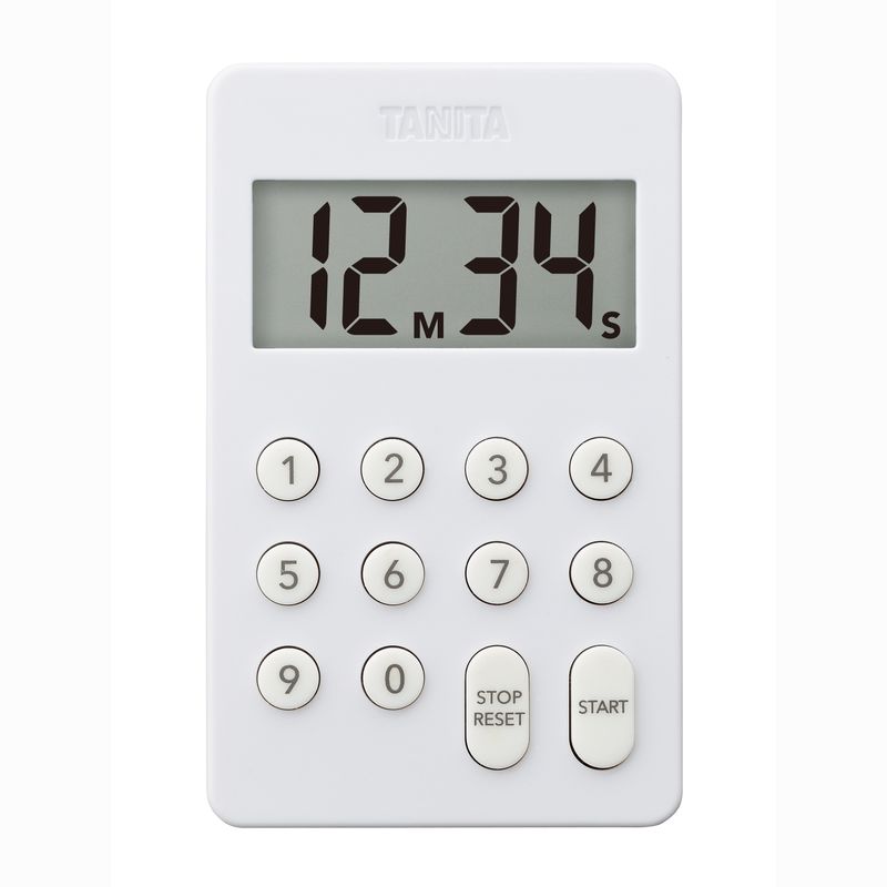 デジタルタイマー100分計 ホワイト