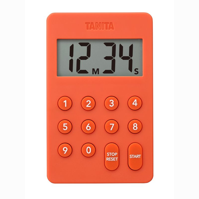 デジタルタイマー100分計 オレンジ