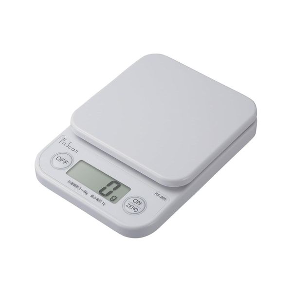 【T】デジタルクッキングスケール2kg ホワイト