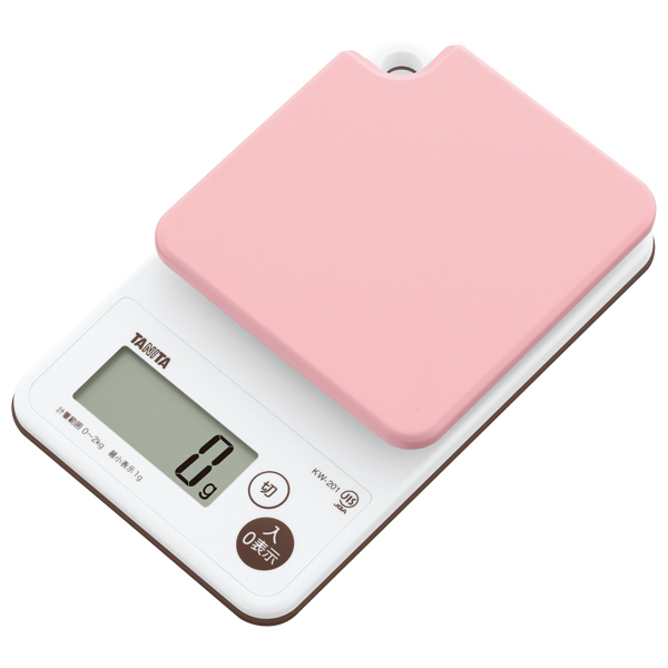 【T】洗えるデジタルクッキングスケール2kg ピンク