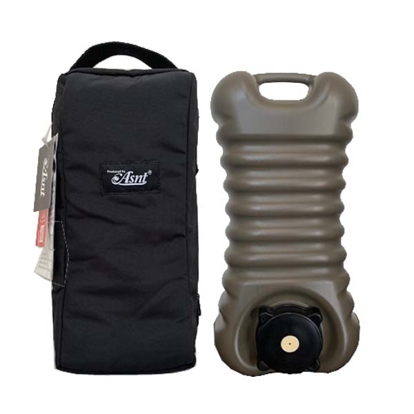 【販売終了】ASNT 湯たんぽ 2.2L カバー付　ブラック