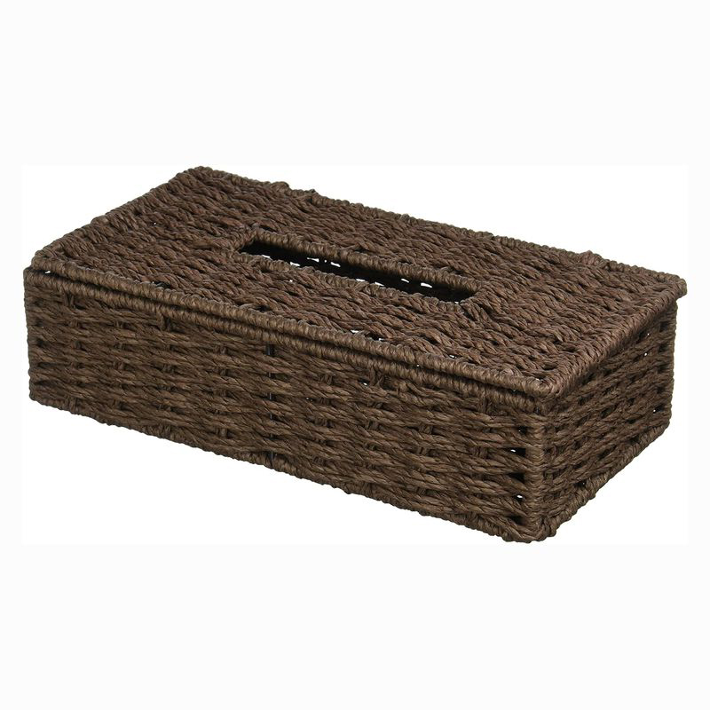 【T】ペーパーティッシュボックス ブラウン