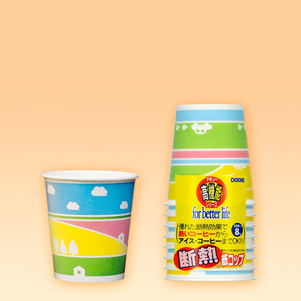 【T】断熱カップ ホリデー 250ml 8個入