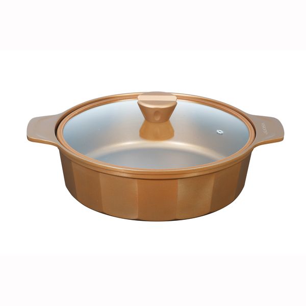 VISIONS GOLD Coating IH対応卓上鍋28cm