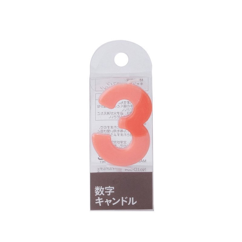 メイキングスイーツ 数字キャンドル3