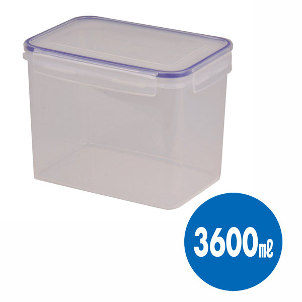【数量限定】キープロック 鮮度を保つ保存容器長方形3600ml