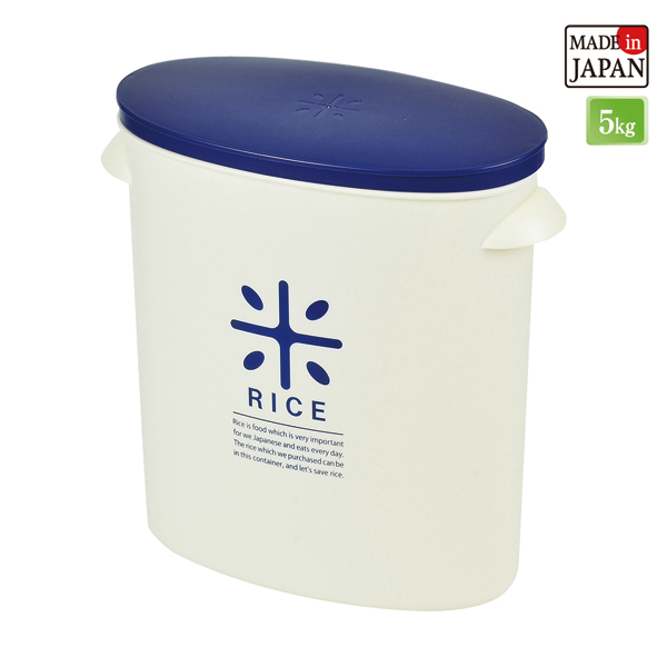 【T】RICE お米袋のままストック5kg用 ネイビー