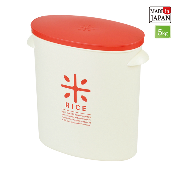 【T】RICE お米袋のままストック5kg用 レッド