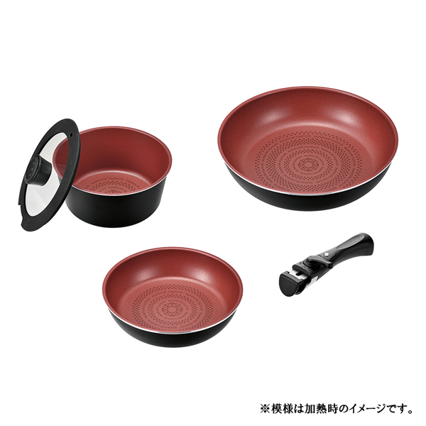 【数量限定】クックサイン ダイヤモンドコートIH対応クックウェア5点セットA