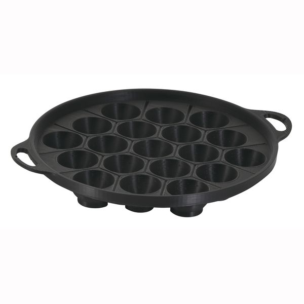 バーニスタ 鉄鋳物製IH対応たこ焼きプレート(19穴)