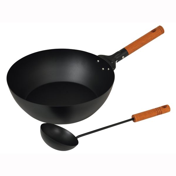 バーニスタ 鉄製いため鍋28cm(お玉付)