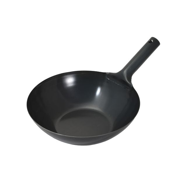 鉄製IH対応底平北京鍋30cm