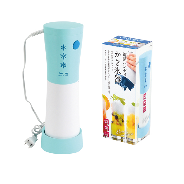 【数量限定】クールリッチ 電動ハンディかき氷器 ミントブルー
