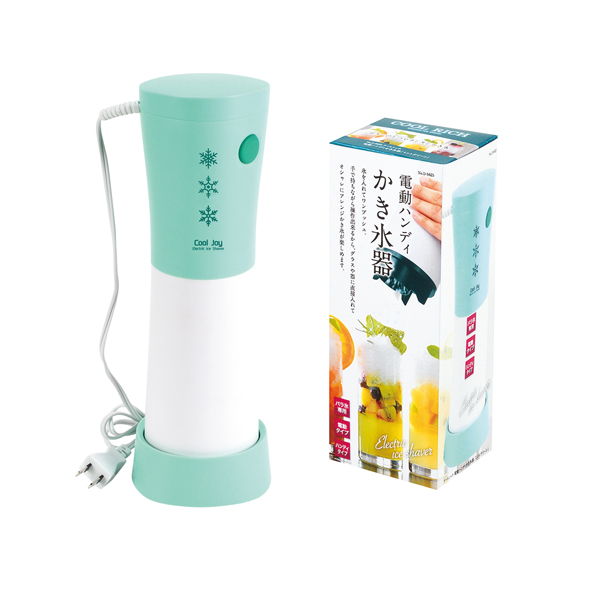 【数量限定】クールリッチ 電動ハンディかき氷器 ミントグリーン 