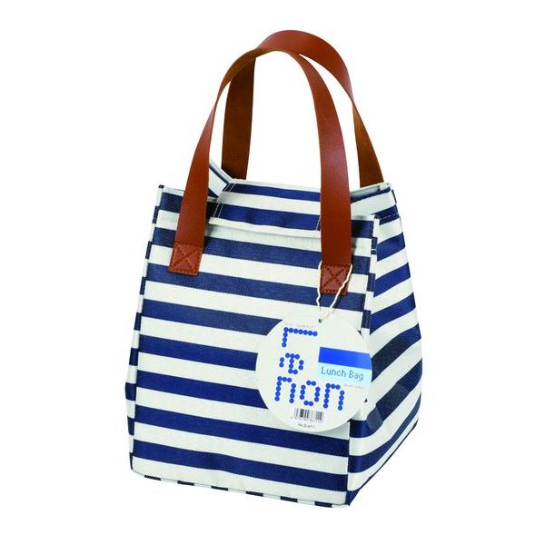 【販売終了】レノン ランチバッグ ボーダーネイビー