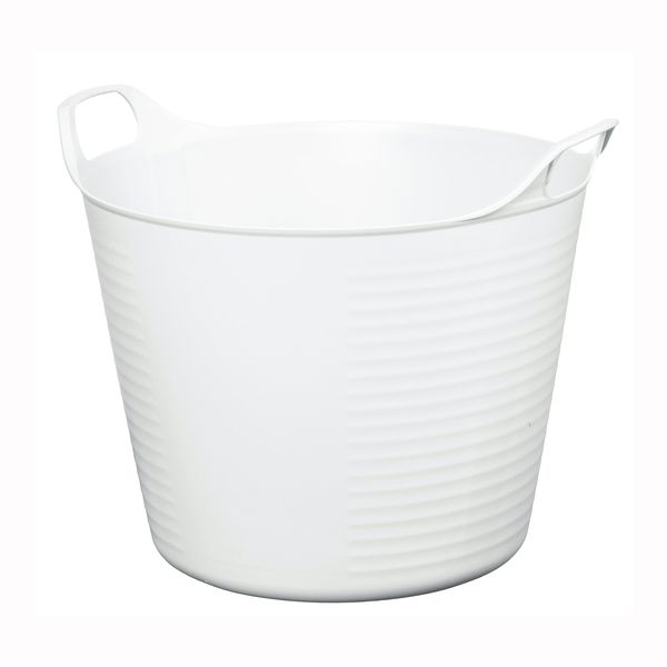 やわらかバスケット丸　Ｍ26型　ホワイト