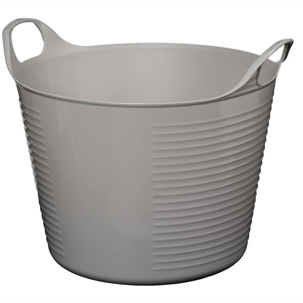 ※3月下旬より販売開始！　やわらかバスケット丸　Ｌ35型　グレー