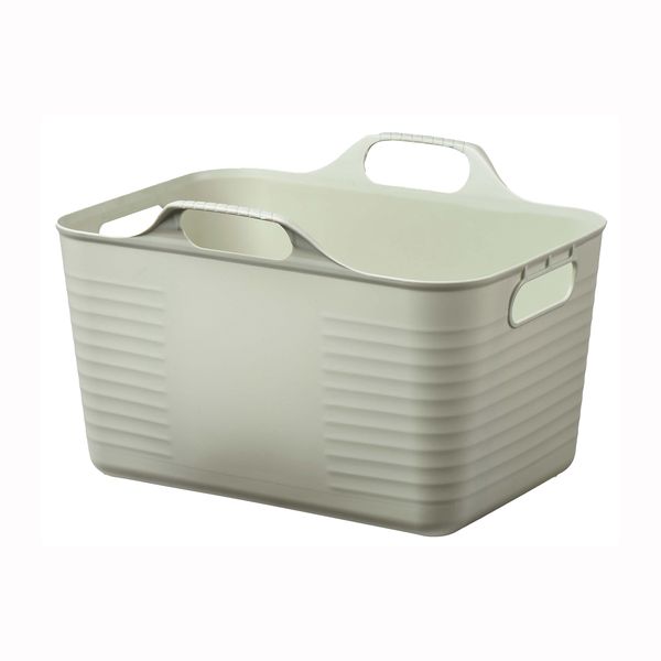 やわらかバスケット角　 Sサイズ　ライトグリーン