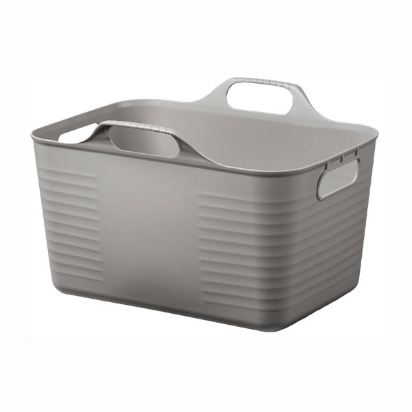 やわらかバスケット角　 Sサイズ　グレー