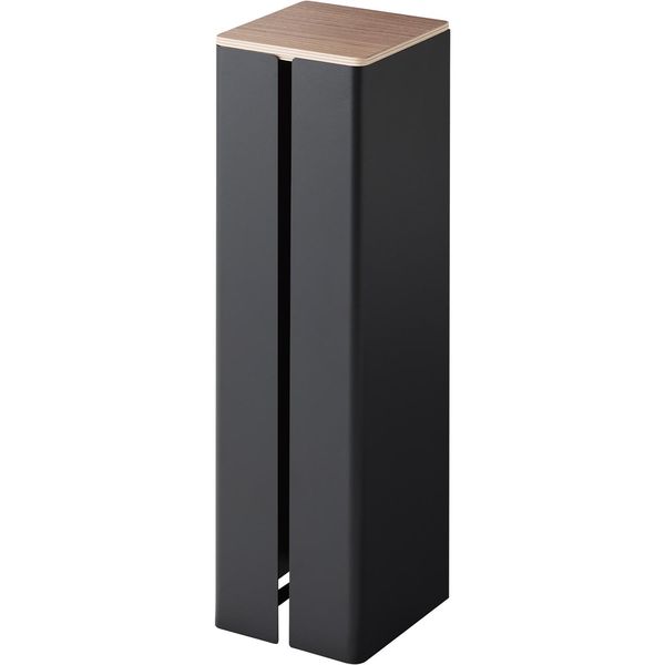 【在庫限定】tower 石こうボード壁対応隠せるトイレットペーパーホルダー タワー ブラック