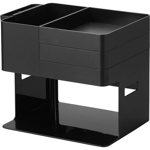 tower ネイルライト＆ジェルネイル用品収納ケース タワー ブラック