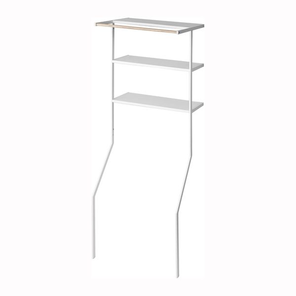 立て掛けランドリーシェルフ　タワー　ホワイト