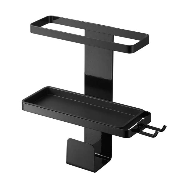 【販売終了】tower トレー付き洗濯機横マグネットバスブーツ＆ホースホルダー タワー ブラック