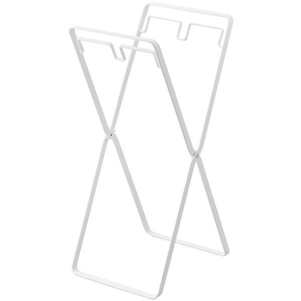 tower レジ袋２連＆３０Ｌゴミ袋スタンド タワー ホワイト