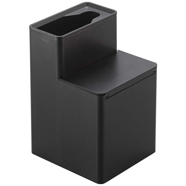 tower 替えブラシ収納付き流せるトイレブラシスタンド タワー ブラック
