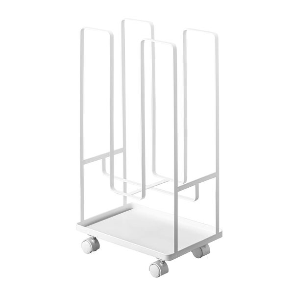 【販売終了】tower トレー付きダンボールストッカー タワー ホワイト
