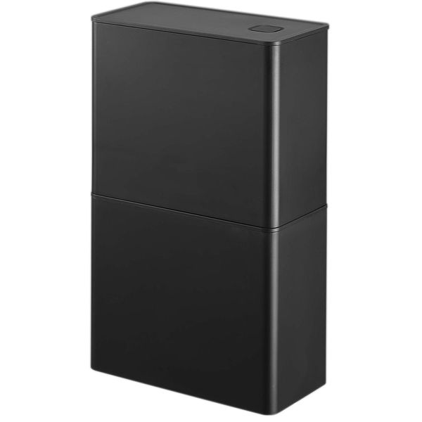 tower バルブ付き密閉コーヒーキャニスター＆フィルター収納ケース タワー ブラック