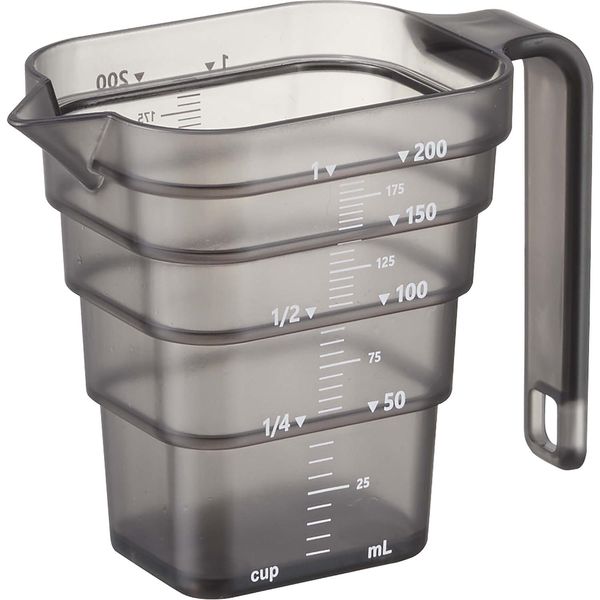 tower マグネット段々計量カップ タワー 200ml ブラック