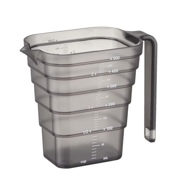tower マグネット段々計量カップ タワー 500ml ブラック