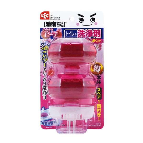 【T】GNタンクにポン　トイレの洗浄剤　ピーチ 80ml 2個組