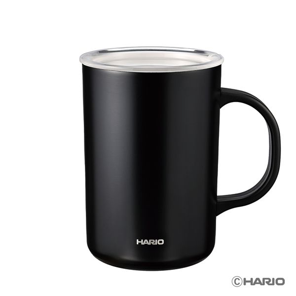 セラミックコーティング 真空二重保温マグ ブラック
